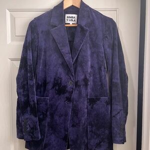 Bimba Y Lola purple corduroy jacket